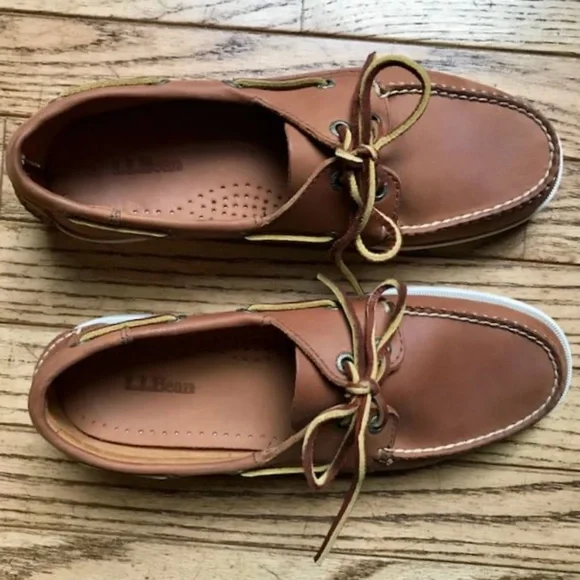 Bean Shoes Ll Bean Womens Tan Leather Moccasin Slipon